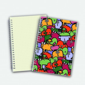 Poly Cover Notebook A5 Dots