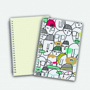 Poly Cover Notebook A5 Dots