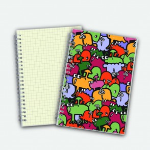 Poly Cover Notebook A5 Grid