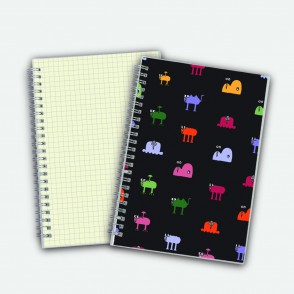 Poly Cover Notebook A5 Grid