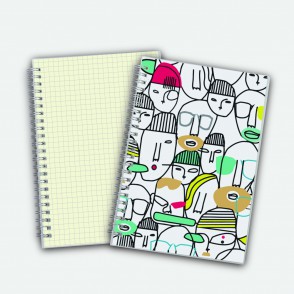 Poly Cover Notebook A5 Grid