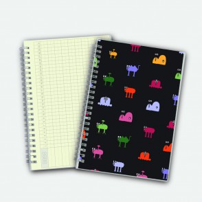 Poly Cover Notebook A5 Undated Planner