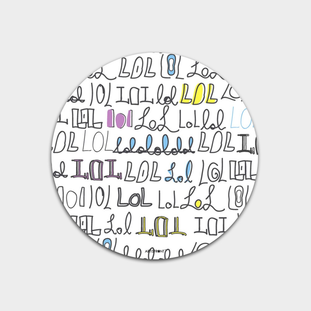 Metal Mouse Pad Round - Cyber - LOL