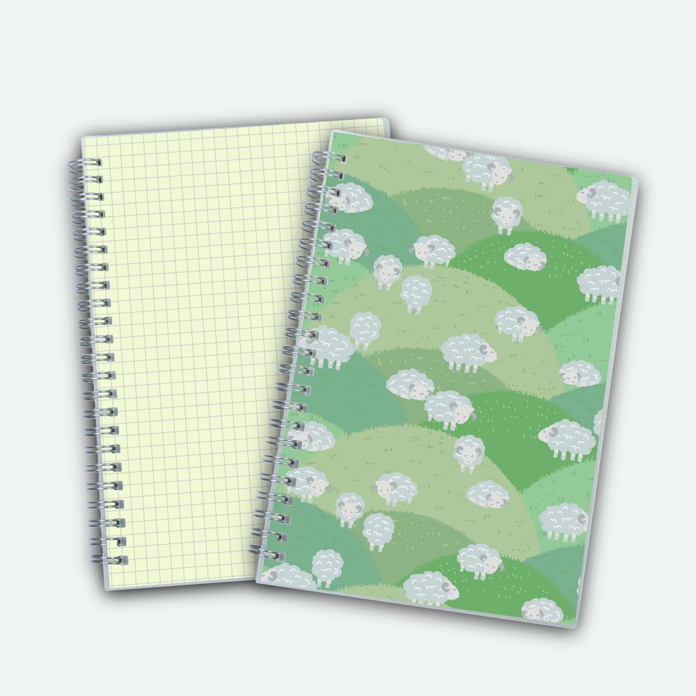 Poly Cover Notebook A5 Grid