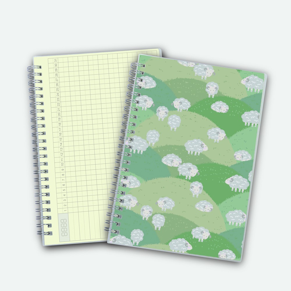 Poly Cover Notebook A5 Undated Planner