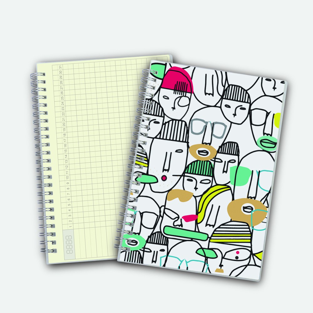 Poly Cover Notebook A5 Undated Planner