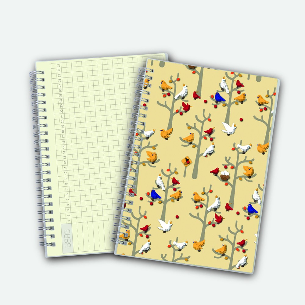 Poly Cover Notebook A5 Undated Planner