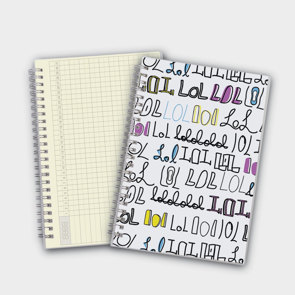 Poly Cover Notebook A5 Undated Planner